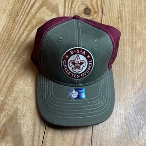 New Friends of Scouting Boy Scouts Distressed Circle Ten Council Hat Cap A26